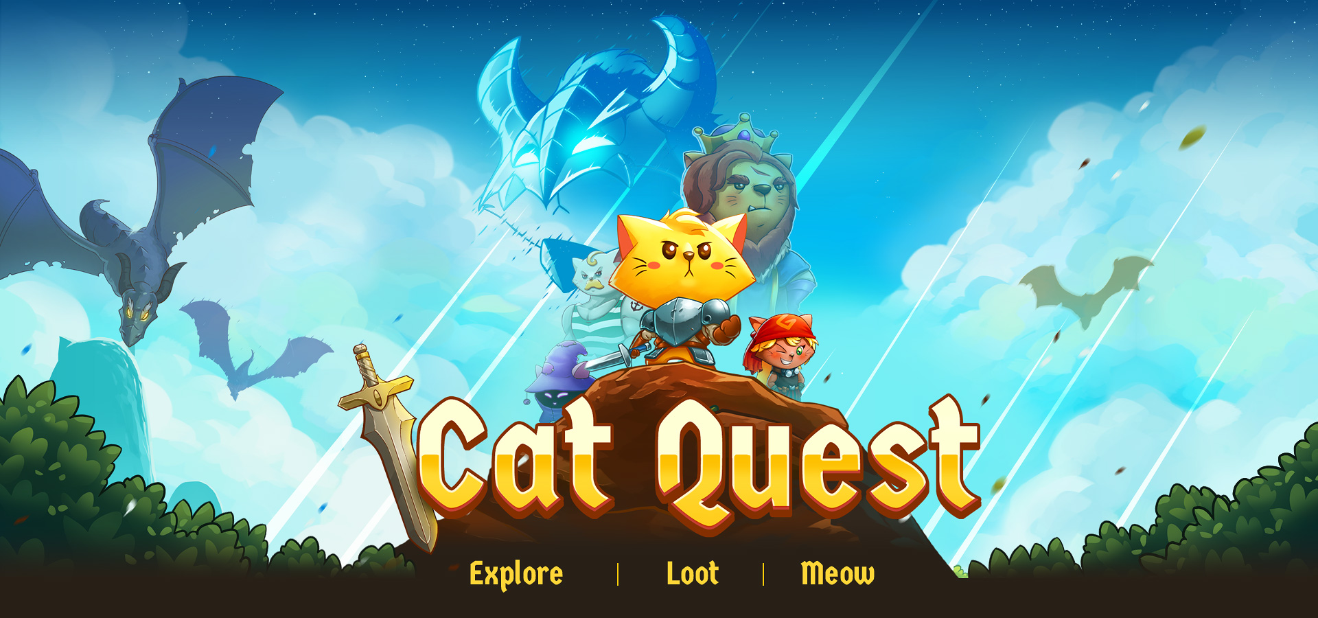 The cat quest. Кэт квест 1. Cat Quest (Nintendo Switch). Cat Quest Дракот. Кэт квест арты.