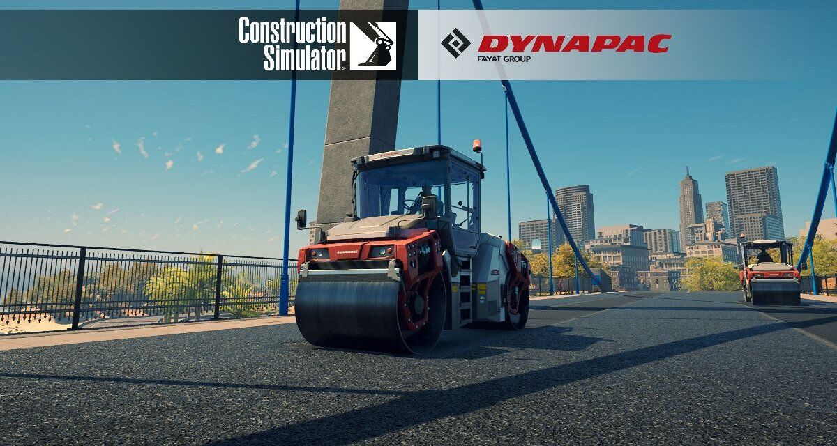 Construction Simulator Dynapac Pack with 6 brand-new road construction machines available now!